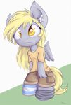  alasou animated anthro anthrofied blonde_hair chibi clothing derp_eyes derpy_hooves_(mlp) equine female friendship_is_magic frown fur grey_fur hair mammal my_little_pony pegasus solo wings yellow_eyes 