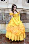  1girl asian beauty_and_the_beast belle_(disney) belle_(disney)_(cosplay) brown_eyes brown_hair chouzuki_maryou cosplay disney photo solo 