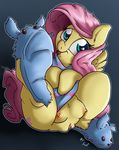  big_eyes breasts cutie_mark equine feathers female feral fluttershy_(mlp) friendship_is_magic fuf fur hair happy hi_res horse long_hair mammal my_little_pony nipples nude pegasus pony pussy sitting slippers smile solo spread_legs spreading teats tongue tongue_out wings 