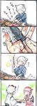  4koma animal_ears bad_id bad_pixiv_id comic hands inubashiri_momiji knife kobuushi multiple_girls mystia_lorelei sharpening tail tail_wagging touhou translated whetstone wings wolf_ears wolf_tail 