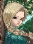  bad_id bad_pixiv_id bianca blonde_hair blue_eyes braid cape dragon_quest dragon_quest_v hair_over_shoulder long_hair pon single_braid solo 