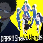  4boys bad_id bad_pixiv_id black_hair blue_hair braid buruma durarara!! durarara!!_sh glasses green_hair gym_uniform kotonami_kuon long_hair mizuchi_yahiro multiple_boys multiple_girls orihara_kururi orihara_mairu purple_hair ryuugamine_mikado school_uniform serafuku short_hair skirt tatsugami_himeka youhe_hino 