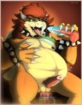  anal_penetration balls bowser cum cum_while_penetrated dildo hands-free lube male mario_bros masturbation nintendo nipples oral orgasm overweight penetration penis sex_toy solo video_games virus.exe 
