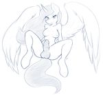  absurd_res ambris anthro anthrofied balls breasts dickgirl equine friendship_is_magic hair hi_res horn intersex looking_at_viewer mammal monochrome my_little_pony nipples penis plain_background princess_celestia_(mlp) solo spread_legs spreading white_background winged_unicorn wings 