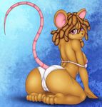  amily_(coc) animal_ears animal_tail anthro barefoot bra breasts brown_hair camel_toe corruption_of_champions erect_nipples female hair looking_at_viewer mammal mouse nipples panties rodent side_boob solo underwear 
