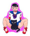  blush censored feline hitler male mammal sailor_moon smile spread_legs spreading 