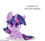  alpha_channel animated cute english_text equine female feral friendship_is_magic horn horse looking_at_viewer mammal my_little_pony pony smile solo stepandy text twilight_sparkle_(mlp) winged_unicorn wings 