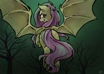  bat_pony equine female feral flutterbat_(mlp) fluttershy_(mlp) friendship_is_magic horse hybridance mammal my_little_pony pegasus pony solo wings 