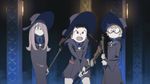  akko_kagari animated animated_gif blonde_hair brown_hair glasses hair_over_eyes hat little_witch_academia lotte_yanson screencap sucy_manbabalan witch_hat 