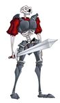  armor male medievil_(game) plain_background sir_daniel_fortesque solo sword undead weapon white_background wildragon 