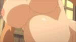  1girl animated animated_gif bounce bouncing_breasts breasts cum ejaculation futabu futanari inflation itou_aya large_breasts nipples penis stomach_bulge tan tan_skin tanline 