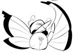  butterfly female insect monochrome nintendo pok&#233;mon pok&eacute;mon pussy solo tom_smith video_games vivillon 