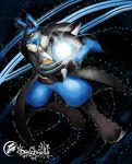  abstract_background anthro aura canine charging dazreiello energy eyewear fuzzy glasses grin jacket lucario male mammal nintendo paws pok&#233;mon pok&eacute;mon red_eyes spikes video_games 