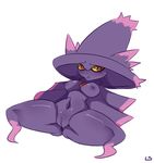 1girl anus blush breasts female furry ghost large_breasts lightsource looking looking_at_viewer lying mismagius nintendo no_humans on_back pok&#233;mon pok&eacute;mon pokemon pokemon_(game) presenting pussy smile spirit spread_legs spreading thighs video_games 