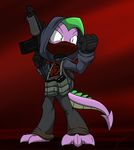  clothing command_and_conquer dragon friendship_is_magic gun hood hoodie my_little_pony nod ranged_weapon rifle spike_(mlp) theoretical_chaos weapon 