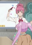  2girls animated animated_gif blood bow kasugano_urara_(sabagebu!) lowres makizushi multiple_girls pink_hair red_hair sabagebu! slapping sonokawa_momoka sushi twintails 