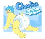  all_fours anthro canine cuddlehooves diaper dog grumpy male mammal solo 