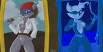  blue_eyes bpq00x breasts female henriette_cooper looking_at_viewer mammal mask pussy raccoon sly_cooper_(series) solo 