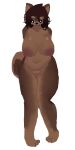 1:2 absurd_res anthro big_breasts breasts brown_body brown_fur canid canine canis crossed_legs curved_tail dark_brown_hair dark_hair domestic_dog fan_character female fur hands_behind_back hi_res illutrator mammal multicolored_body multicolored_fur multicolored_skin nipples nude paws pink_nipples prick_ears shiba_inu simple_background slightly_chubby smile solo spitz standing two_tone_body two_tone_fur two_tone_skin white_background wide_hips