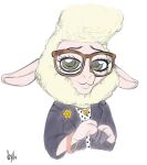 bovid caprine dawn_bellwether disney eyewear female fur glasses littlescylla mammal sheep solo zootopia