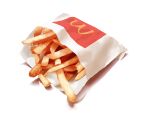  food food_focus french_fries matsuyama_kojika mcdonald&#039;s no_humans original simple_background sparkle still_life white_background 