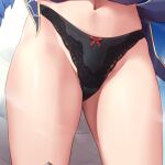  1girl black_panties bow bow_panties close-up commentary_request commission crotch_focus groin indie_virtual_youtuber kohaku_wakana navel paid_reward_available panties pixiv_commission solo thighs torimaru underwear virtual_youtuber 