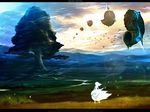  aircraft airship bad_id bad_pixiv_id bird bug butterfly chitose_rin cloud dress fantasy flying insect landscape lens_flare letterboxed long_hair nature original river scenery shell silhouette sky solo standing sunlight tree wallpaper wind 