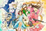  apron axis_powers_hetalia belarus_(hetalia) bird blonde_hair breasts changpao chinese_clothes cloud dark_skin dragon dress fish flower frills frying_pan gun hair_flower hair_ornament hair_ribbon head_scarf hungary_(hetalia) knife large_breasts liechtenstein_(hetalia) lingerie long_hair long_sleeves machine_gun mm-mb multiple_girls overalls petticoat ribbon seychelles_(hetalia) short_hair striped taiwan_(hetalia) tears twintails ukraine_(hetalia) underwear weapon 