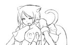  animal_ears animated animated_gif areolae breasts cat_ears cat_tail greyscale huge_breasts huge_nipples large_areolae large_penis licking lowres mike_inel monochrome nicole_watterson paizuri penis personification short_hair solo_focus tail tail_wagging the_amazing_world_of_gumball work_in_progress 