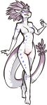 alpha_channel anthro biped breasts female fingers genitals jam_(artist) non-mammal_breasts pussy scalie simple_background smile solo tail transparent_background