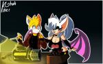 age_difference aged_up anthro bat bat_wings big_breasts big_ears breasts canid canine duo female fox killerghost male male/female mammal membrane_(anatomy) membranous_wings miles_prower older_female rouge_the_bat sega sonic_the_hedgehog_(series) wings younger_male