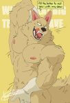 abs anthro biceps canid canine canis crimenes dragon_ball fur hi_res male mammal muscular muscular_anthro muscular_male solo tail wolf