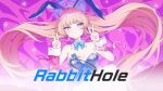  1girl animal_ear_hairband animal_ears artist_request blonde_hair blue_archive blue_eyes breasts cuffs detached_collar double_v expressionless fake_animal_ears hairband halo handcuffs highres long_hair looking_at_viewer medium_breasts rabbit_ear_hairband rabbit_ears rabbit_hole_(vocaloid) skindentation solo thighhighs toki_(blue_archive) toki_(bunny)_(blue_archive) v very_long_hair video_thumbnail white_thighhighs wrist_cuffs 