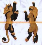 absurd_res body_pillow dakimakura_design dakimakura_pillow dakimakura_pose felid feline feral hi_res lion male mammal munchkinzilla pantherine pillow solo
