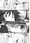  4girls fujiwara_no_mokou greyscale highres kiku_hitomoji komeiji_satori monochrome multiple_girls reiuji_utsuho touhou yakumo_ran 