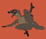 anthro anus barely_visible_genitalia barely_visible_pussy butt dinosaur dromaeosaurid feathers female genitals hi_res nude presenting presenting_anus presenting_hindquarters pussy reptile scalie solo spread_legs spreading stevie_(zagz) theropod utahraptor zagz