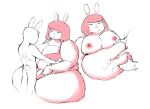 2022 absurd_res anthro anthro_on_anthro areola belly belly_fucking belly_grab belly_play belly_rolls belly_squish big_belly big_breasts biped bob_cut bodily_fluids bra breasts butt cass_(mk_artichoke) cleavage clothed clothing cum cum_between_fat_rolls cum_on_belly cum_on_body cumshot deep_navel double_chin duo ejaculation erection faceless_anthro faceless_character faceless_male fat_arms female ferretidk genital_fluids genitals hair hi_res holding_belly huge_thighs lagomorph larger_female larger_penetrated leporid looking_at_another looking_at_partner male male/female mammal monochrome narrowed_eyes navel navel_fetish navel_penetration navel_play nipples nude obese obese_anthro obese_female overweight overweight_anthro overweight_female penetration penis penis_between_fat_rolls penis_in_navel penis_on_belly rabbit short_tail simple_background sitting size_difference small_butt smaller_male smile squish tail thick_thighs underwear white_background