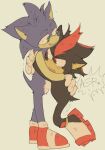 anthro artist_gonsia bodily_fluids clothing duo eulipotyphlan footwear gloves gonsia handwear hedgehog hi_res hug love male male/male mammal sega shadow shadow_the_hedgehog shoes sketch sneakers sonic_boom sonic_the_hedgehog sonic_the_hedgehog_(comics) sonic_the_hedgehog_(series) teardrop tears