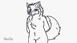  animated anthro beans(redxw) canid canine canis embarrassed fluffy male mammal redxw_(artist) solo tail tail_motion tailwag wolf 