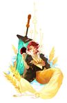  highres lips red_(transistor) red_hair solo sword the_transistor transistor_(game) weapon zetallis 