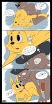  2014 absurd_res accidental_incest anal anal_penetration anthro canine close-up comic crazedg dialog english_text erection eyes_closed father fox from_behind fur gay happy hat headgear hi_res incest kaiketsu_zorori looking_back looking_down looking_up male mammal oops open_mouth parent penetration penis sex smile son teeth text uncut whiskers zorondo_ron zorori zorori&#039;s_father zorori's_father 