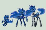 armor envidia14 equine female feral friendship_is_magic horn horse mammal my_little_pony pony princess princess_luna_(mlp) royalty solo winged_unicorn wings 