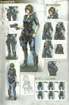  concept_art diving_mask diving_suit gun holster jill_valentine official_art resident_evil scuba scuba_gear scuba_tank short_hair weapon wetsuit 