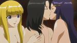  3girls animated animated_gif breast_grab grabbing group_sex kiss kureha_(mitama_~shinobi~) mitama_shinobi mitama_~shinobi~ multiple_girls nude threesome tongue yuri 