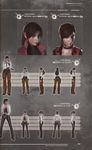  chaps choker claire_redfield concept_art cowboy cowboy_hat cowboy_pants cowgirl denim_jacket fringe gun hat high_ponytail jacket leather leather_jacket official_art ponytail popped_collar resident_evil variations weapon western 