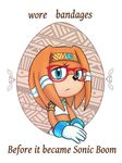  bracelet echidna english_text eyewear female glasses hipster jewelry looking_at_viewer rozmary sega solo sonic_(series) text tikal_the_echidna 