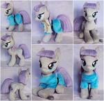  blue_eyes boulder_(mlp) buttercupbabyppg clothing cutie_mark dress earth_pony equine eyeshadow female friendship_is_magic hair horse looking_at_viewer makeup mammal maud_pie_(mlp) my_little_pony plushie pony purple_hair rag real rock solo 