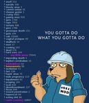  dog dogson e621 edit english_text futurama helmet humor mammal matt_groening meme reaction_image sad solo tags text tribute worker 