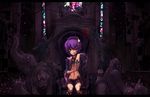  animal bad_id bad_pixiv_id bird bunny elephant eyes glowing glowing_eyes gorilla hairband heart intravenous_drip komeiji_satori penguin purple_hair red_eyes shimadoriru short_hair solo tiger touhou 