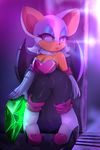  animal_ears big_breasts boots breasts cleavage clothed clothing emerald female furry gloves green_eyes large_breasts lipstick mammal plantpenetrator rouge_the_bat sega shadow shiny sonic_(series) sonic_the_hedgehog suit voluptuous wide_hips wings 